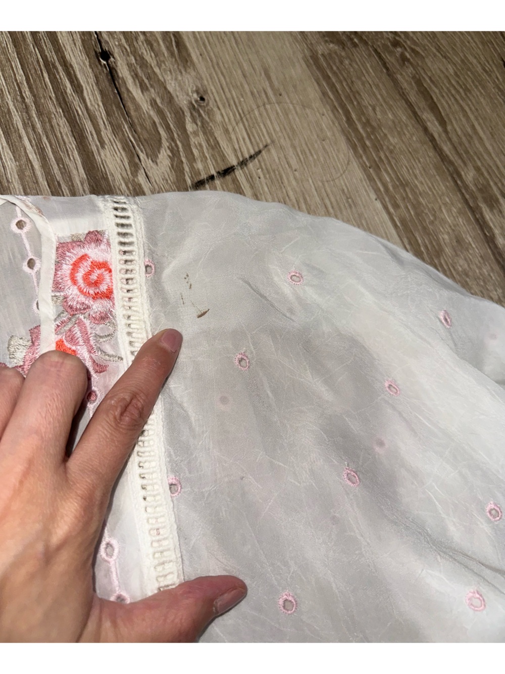 Johnny Was Nova tassel white embroidered top in size Small. - Picture 5 of 10